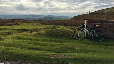On the moorland before dropping to Hay-on-Wye.