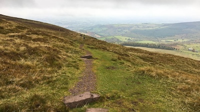 Looking back to Hay-on-Wye.