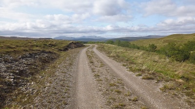 The northern hills - Ben More Assynt. The return route is on the other side of the hills.