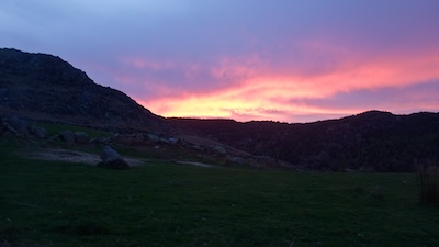 Sunrise over the Lickle valley