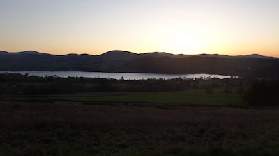 Not much light left.