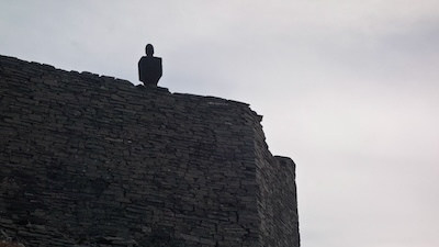 Slate sculpture at the Honister Slate Mine