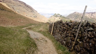 In Borrowdale heading towards Castle Crag