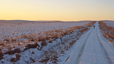 Icy roads slowed progress.