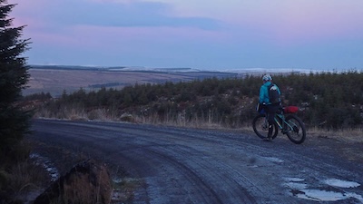 By the time we were looking down on Redesdale the light was fading.