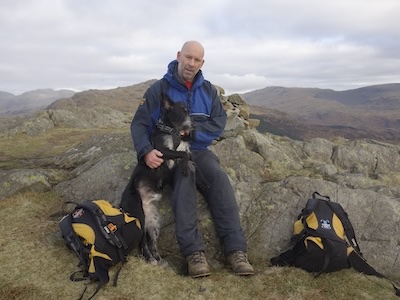 The final summit! Max and myself on Green Crag.